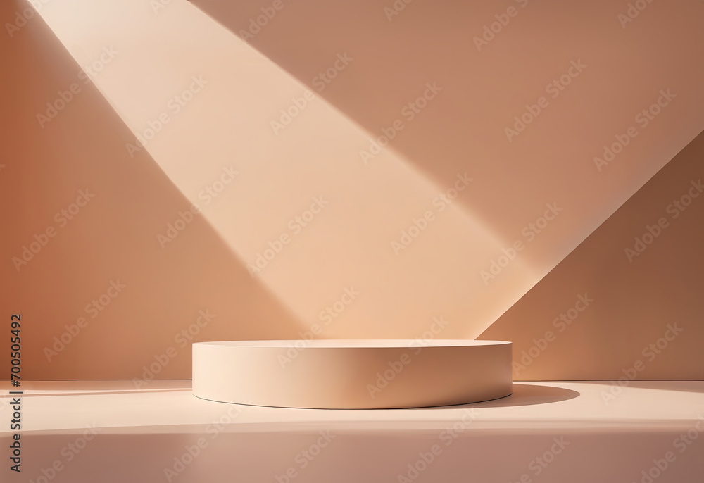 abstract 3d podium render. product display podium and business concept.	 - obrazy, fototapety, plakaty 