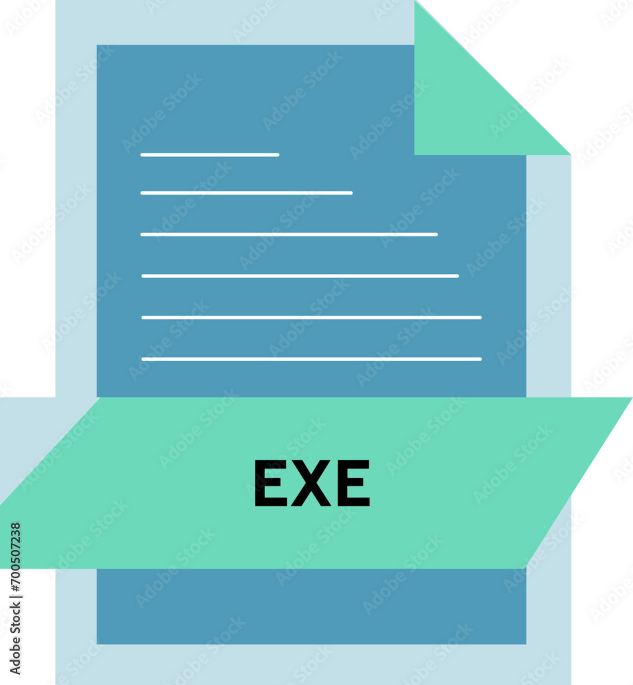 EXE File format icon modern design EXE File format icon modern design