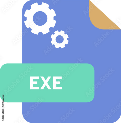 EXE File Extension  icon Danube and Bermuda color