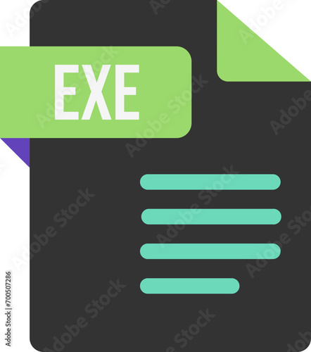 EXE File icon with Feijoa and Bermuda color
