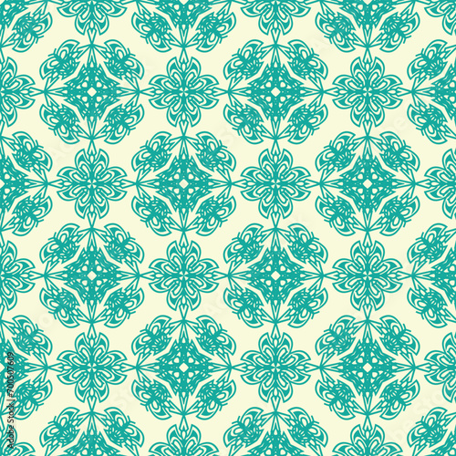 Flat ornamental pattern design abstract texture background