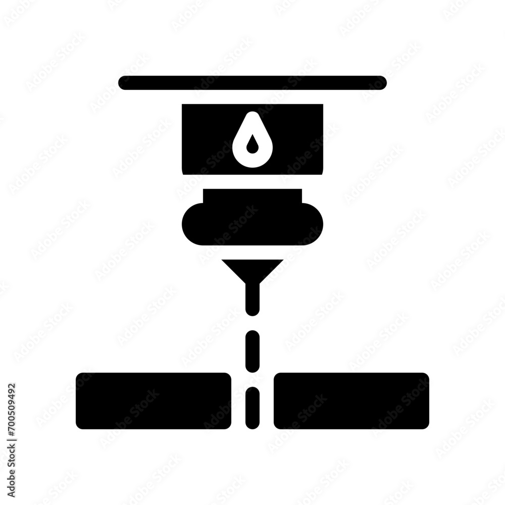 water machine glyph icon water machine glyph icon