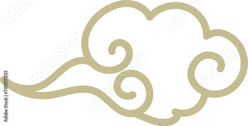 It's an oriental cloud icon.
