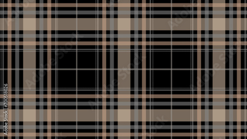 Grey and beige check plaid in the black background