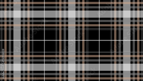 Grey and beige check plaid in the black background