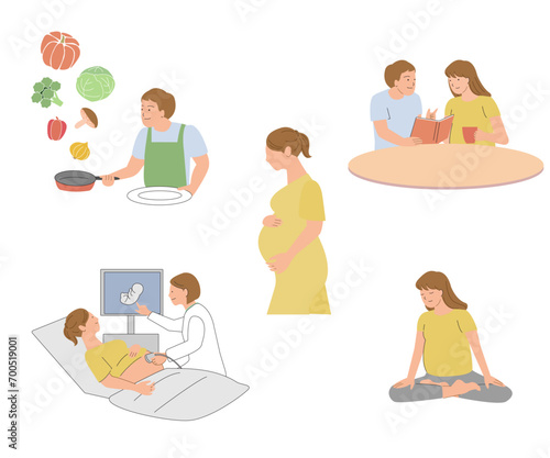 出産準備　妊婦さんとパートナー