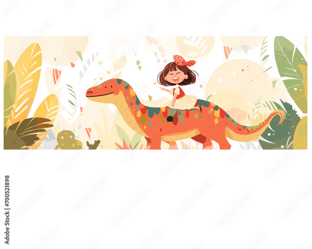 Obraz premium dinosaur in the desert