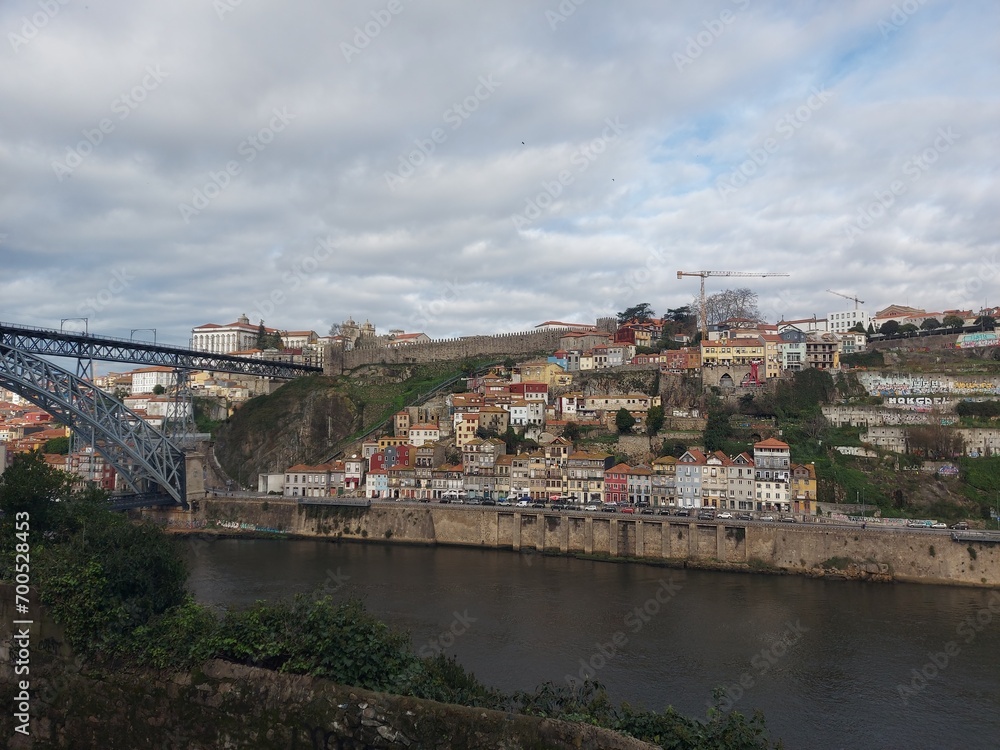 Porto, cidade, portugal, europa, paisagem, ar livre, cores, perspectiva, nevoeiro, viagem, árvore, panorama, escurecer, céu, Turismo, viajar, explorar