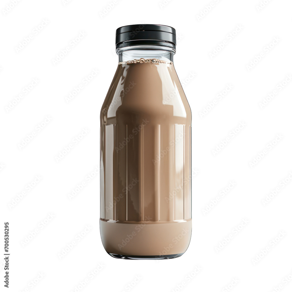Protein Shake Bottle Front View Isolated on Transparent or White Background, PNG Protein Shake Bottle Front View Isolated on Transparent or White Background, PNG