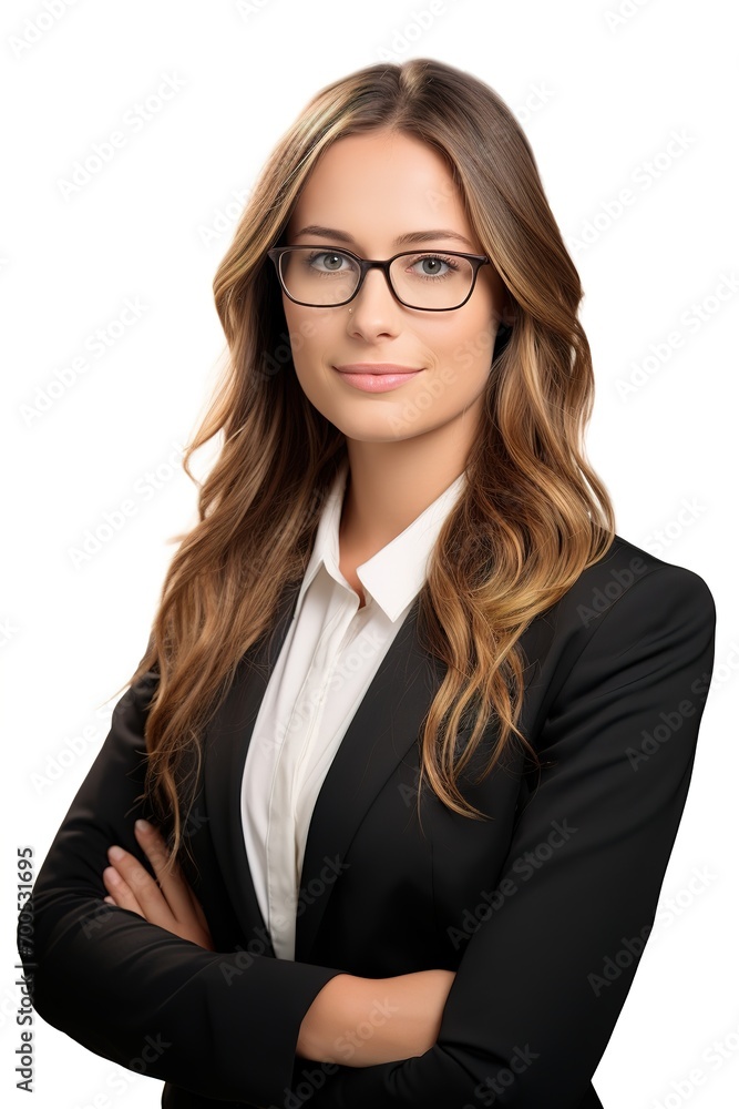 Portrait of a confident business woman in a suit. Ai generative Portrait of a confident business woman in a suit. Ai generative
