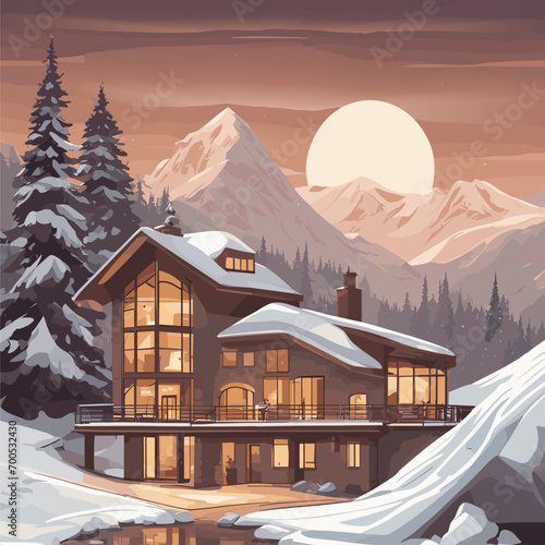 house in the mountains