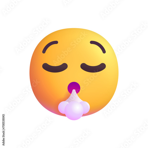Face Exhaling