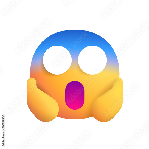 Face Screaming in Fear