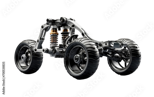 Suspension Systems Crafting of Bike a Smooth and Comfortable Ride on White or PNG Transparent Background