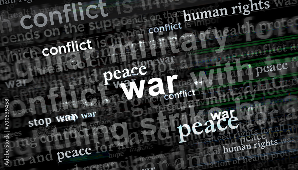Stop war and peace news titles illustration Stop war and peace news titles illustration