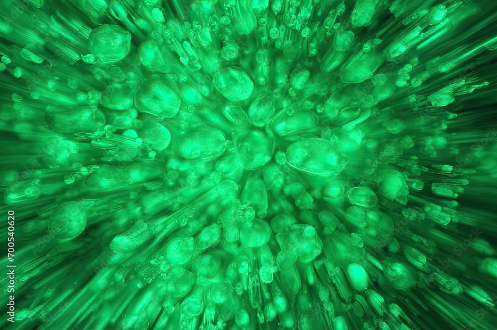 Fototapeta premium Beautiful emerald background of bright green color.