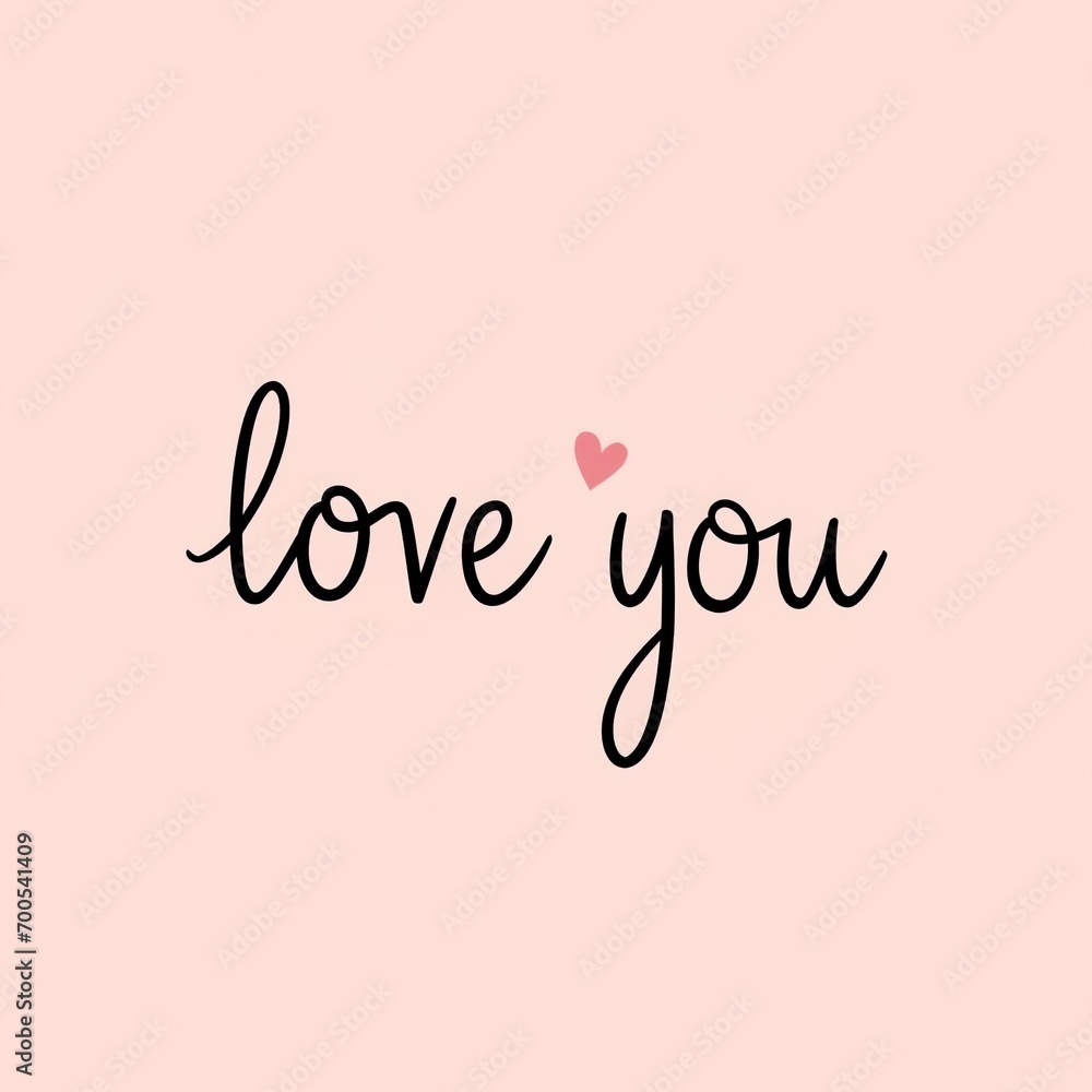I love you heart sign. Valentine day and expression to you. Message of ...