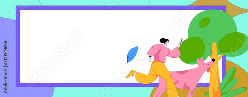 People exercising healthy running vector internet operation illustration
