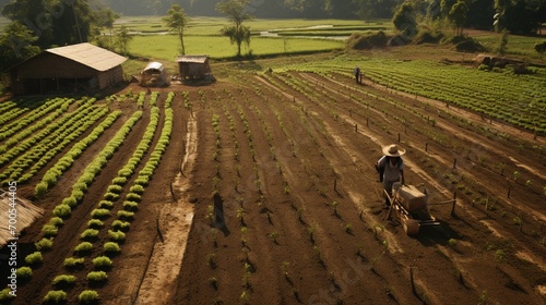 the Mayan agricultural methods and the cultivation of staple crops in their society. photo