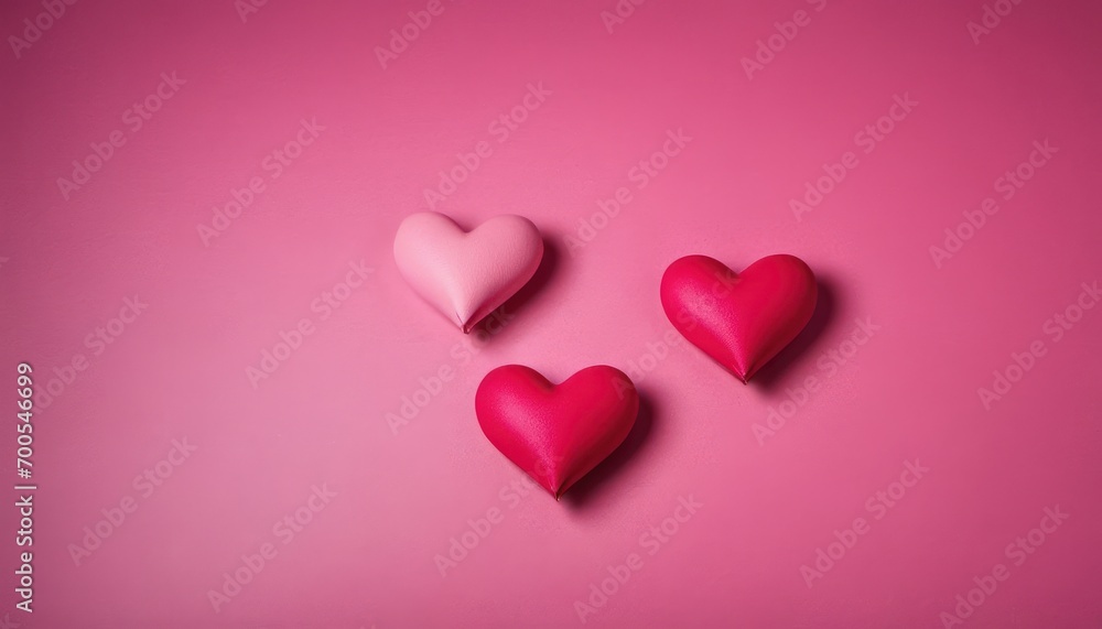  three hearts on a pink background with space for a message or a message in the middle of the heart is a smaller one with a smaller one in the middle and a smaller one in the middle.
