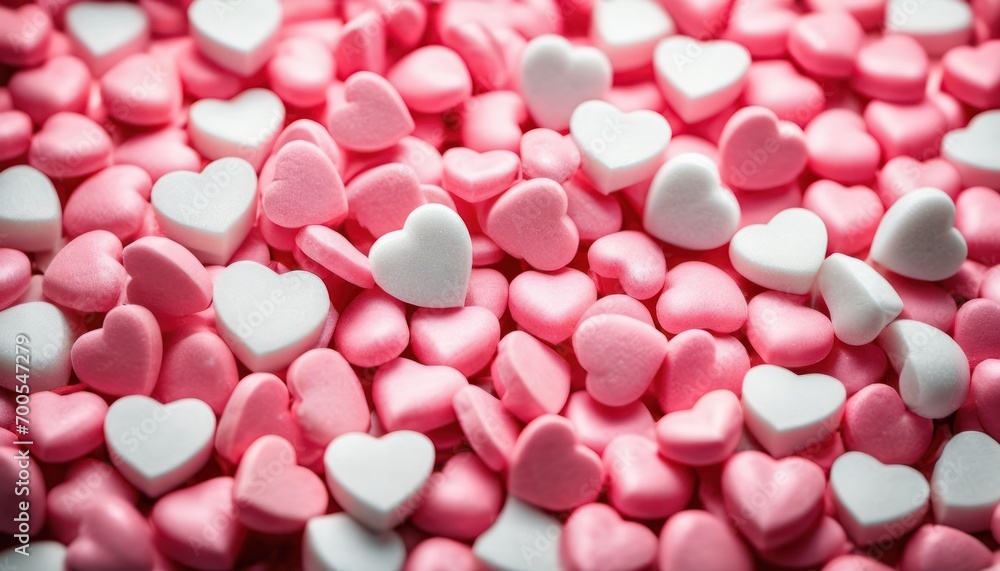  a pile of pink and white hearts on top of a pile of pink and white hearts on top of a pile of pink and white hearts on top of pink hearts.