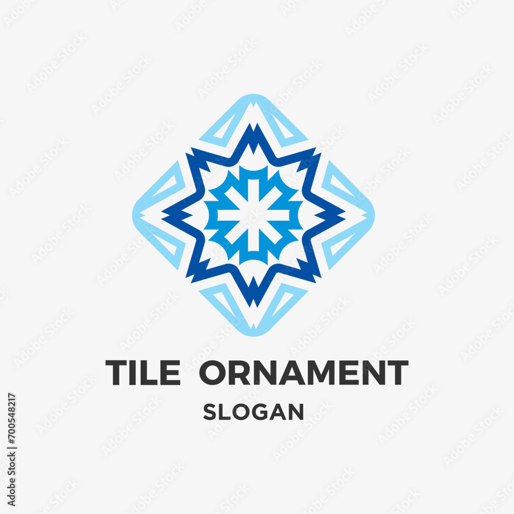 Tile ornament vector design