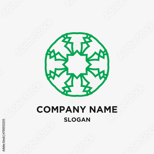 Abstract leaf vectore nature logo