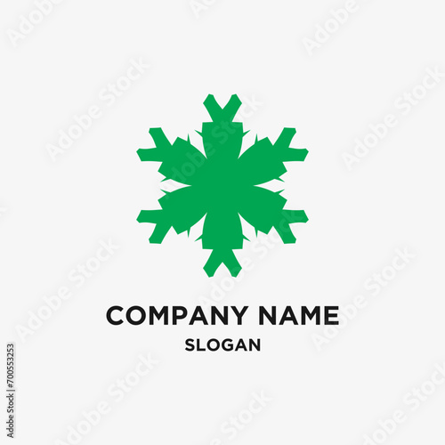 Abstract leaf vectore nature logo