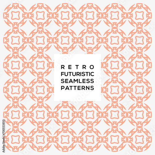 Decoration pattern futuristic seamless pattern