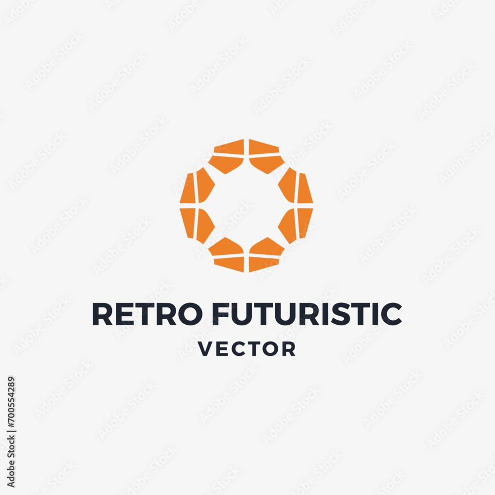Abstract beautiful retro futuristic vector Abstract beautiful retro futuristic vector