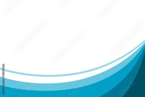 Blue wave modern abstract background for template design, banner, poster, wallpaper. vector illustration