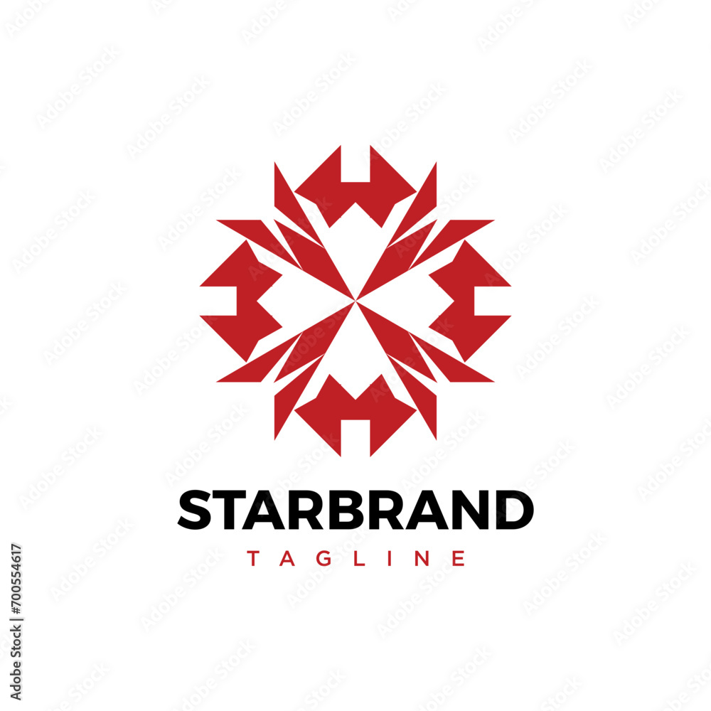 Abstract star brand logo vector Abstract star brand logo vector