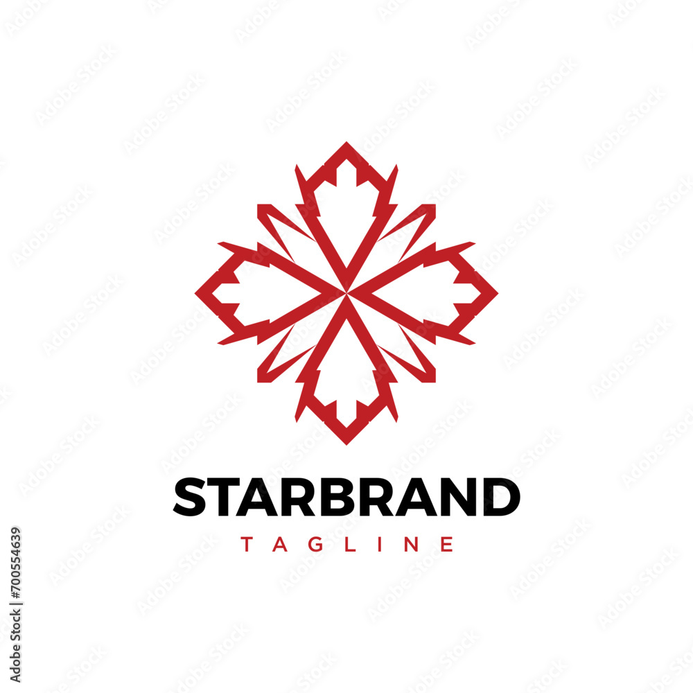 Abstract star brand logo vector Abstract star brand logo vector