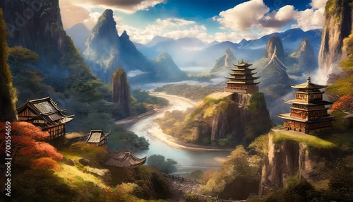 ファンタジー世界の風景