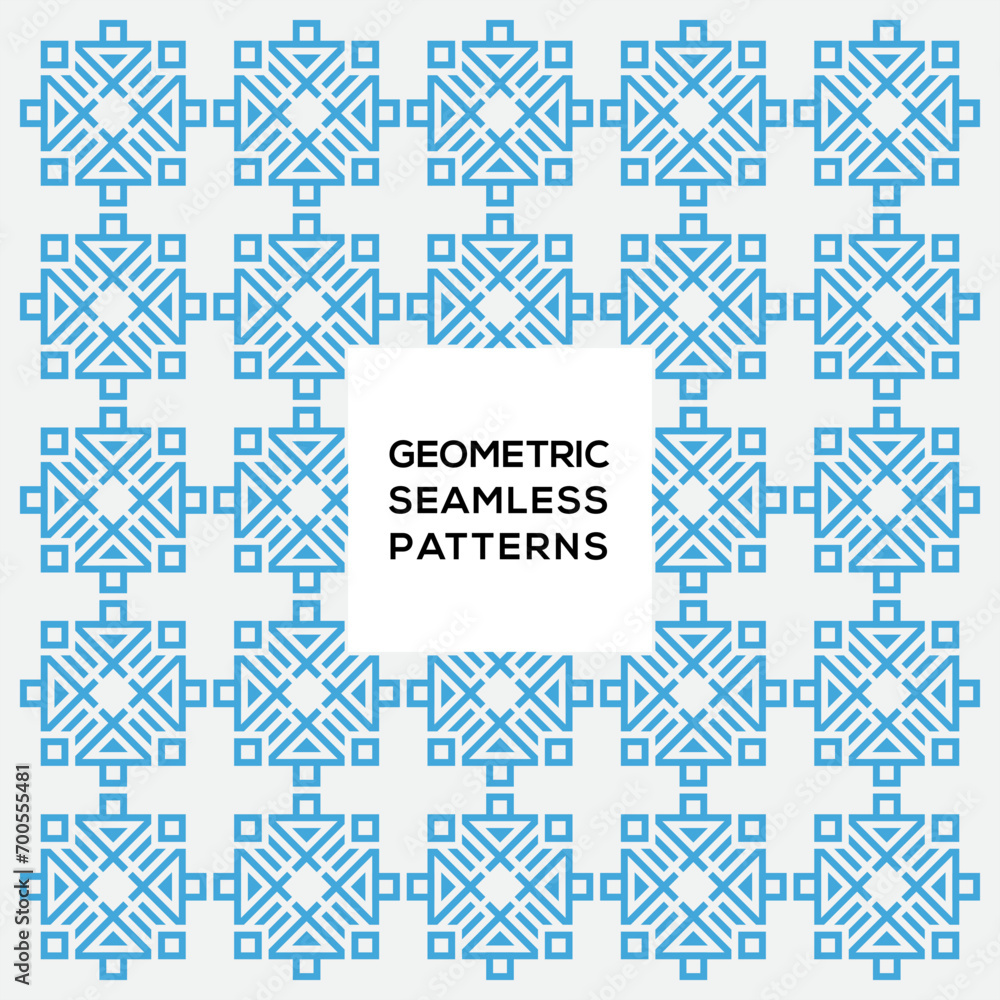 Decoration geometric seamless pattern