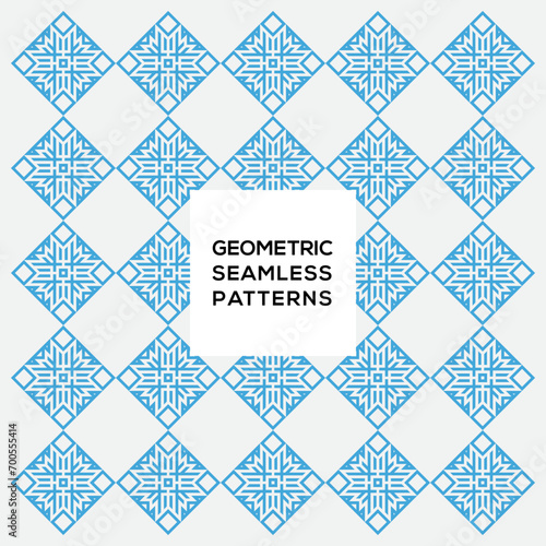 Decoration geometric seamless pattern