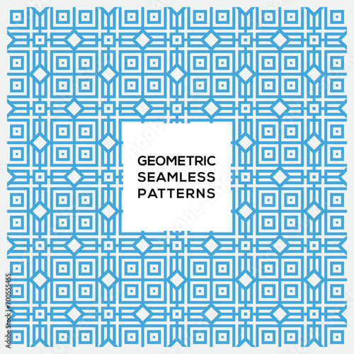 Decoration geometric seamless pattern