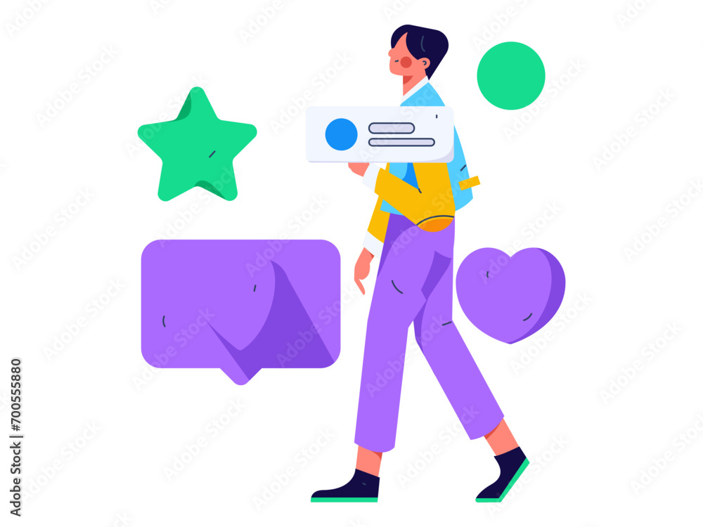 Virtual characters social communication concept business flat vector hand drawn illustration
Virtual characters social communication concept business flat vector hand drawn illustration