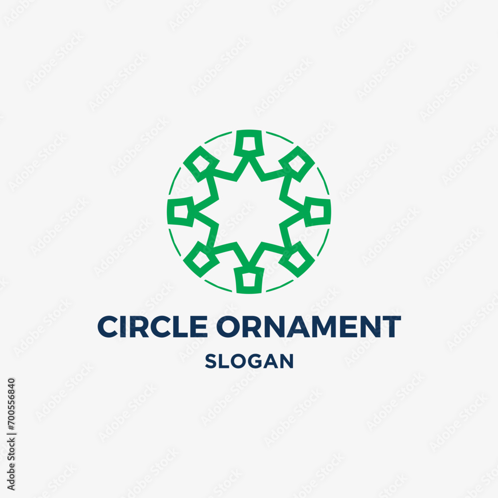 Circle ornament logo vector design Circle ornament logo vector design