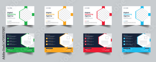 Modern Creative Corporate Post Card Template, Vector Template for Opening Invitation Editable, Professional Business Postcard Design, Event Card Design, Invitation Design, Direct Mail EDDM Template
