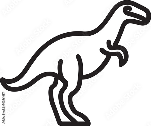 allosaurus  icon outline