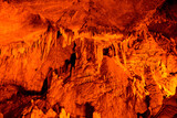 cave with stalactites isolated  and light   