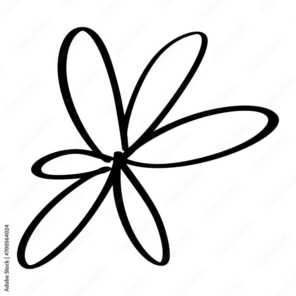 Hand drawn flower icon. simple black outline vector illustration clip art in doodle style design element for Valentine day greeting card, wedding invitation Hand drawn flower icon. simple black outline vector illustration clip art in doodle style design element for Valentine day greeting card, wedding invitation