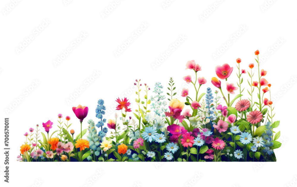 Business Growth Icon Flourishing in Success Garden on White or PNG Transparent Background