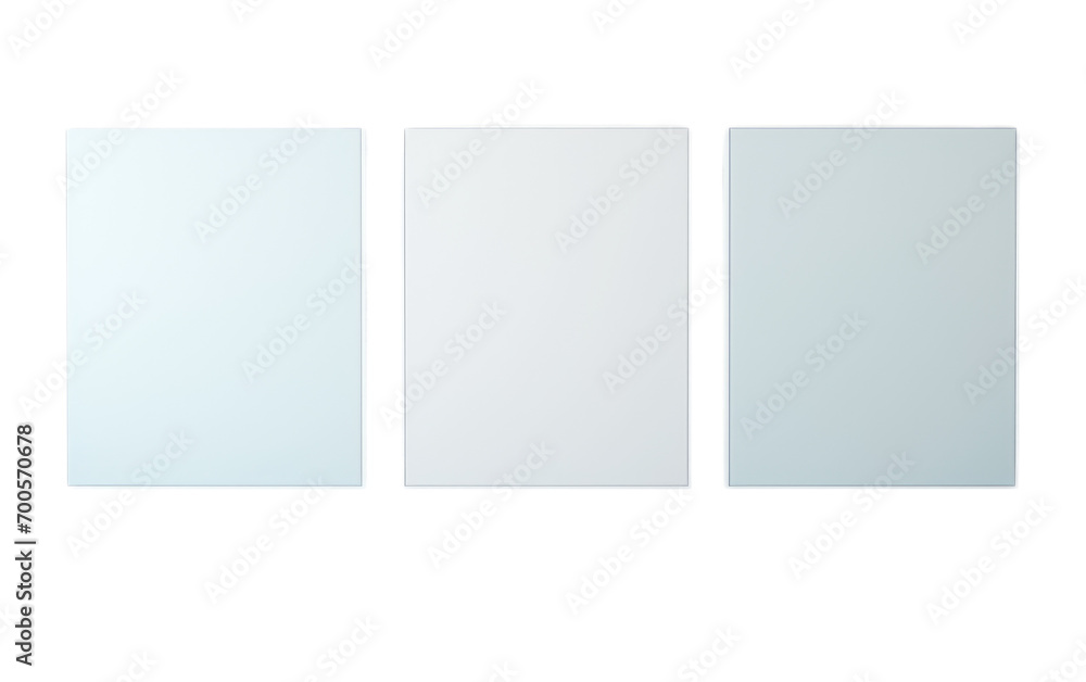 The Assortment of Blank Canvases in an Artist's Studio on White or PNG Transparent Background