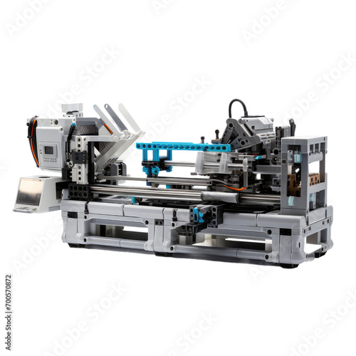Crafting Excellence with a Computer-Controlled Injection Molding Machine on White or PNG Transparent Background