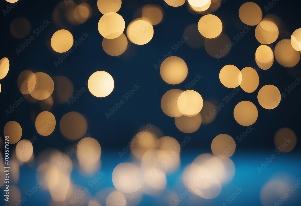 Blue and gold Abstract background and bokeh on New Years Eve