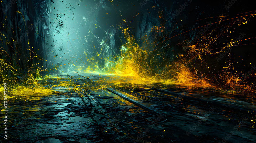 Fototapeta premium fire in the night