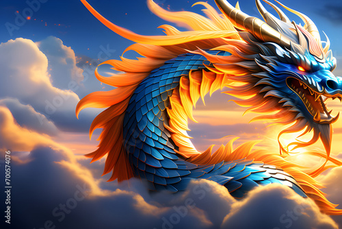 Blue Dragon, Year of the Dragon 2024 © Mankyun