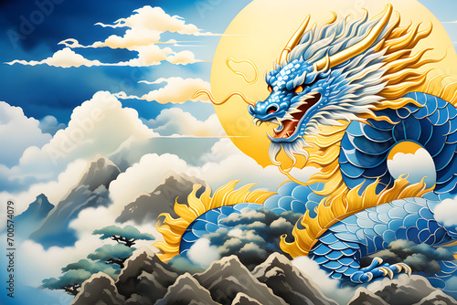 Blue Dragon  Year of the Dragon 2024